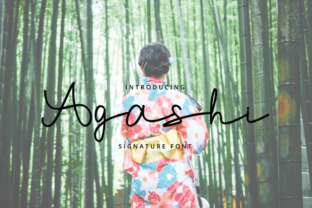 Agashi Script Font for Handmade Branding and Labels