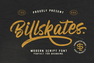 Billskates: The Bold Script Font for Nostalgic Brand Storytelling