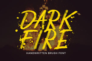 Dark Fire Brush Font for Scroll-Stopping Social Graphics
