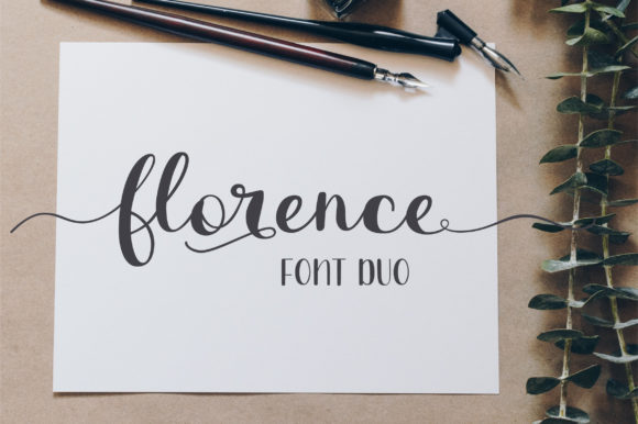 Florence Duo: The Perfect Script Handwritten Fonts for Elegant Branding