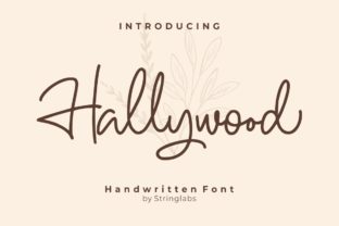 Hallywood: The Sweet Handwritten Font for Engaging Brand Visuals