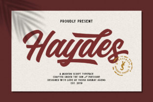 Haydes: A Playful Script Handwritten Font for Editorial Design