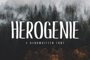 Herogenie: A Natural Handwritten Font for Authentic Branding