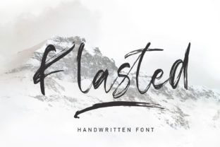 Klasted: A Raw Brush Script Typeface for Bold Brand Identity