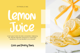 Lemon Juice Typeface for Sweet Branding and Craft Projects