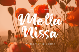 Mella Nissa Script Handwritten Font for Boutique Branding