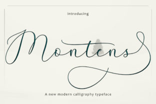 Montens Modern Script Font for Handmade Branding