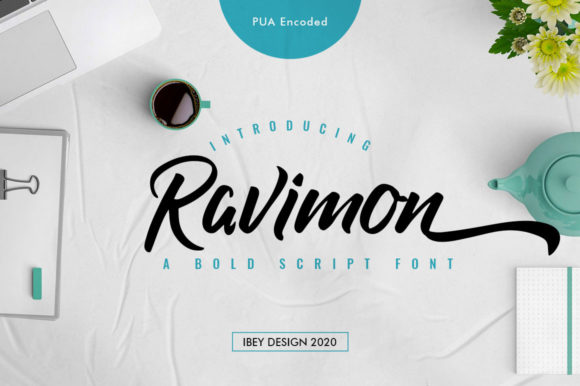Ravimon: A Luxury Handbrush Font for Editorial Branding