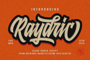 Raydric Script Shadow Outline: A Modern Handwritten Font for Digital Branding