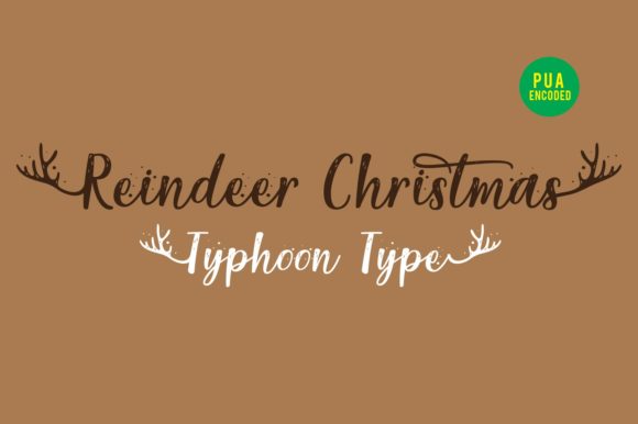Reindeer Christmas Typeface for Festive Branding