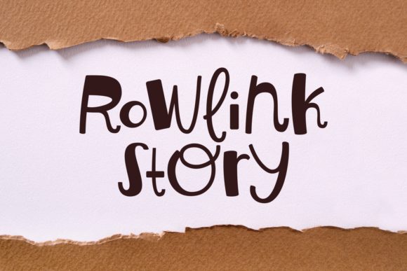 Rowlink Story: A Unique Script Font for Handmade Branding