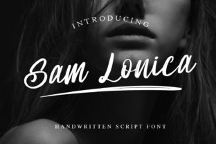 Sam Lonica: A Modern Script Handwritten Font for Editorial Web Design
