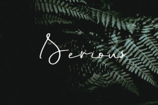 Serious: A Stunning Script Handwritten Font for Authentic Brand Identity