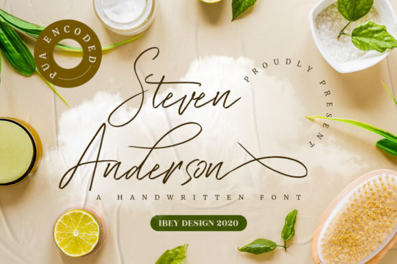 Steven Anderson: A Modern Handwritten Script Font for Luxury Crafting