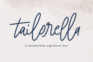 Tailorella: A Modern Handwritten Script Font for Boutique Branding