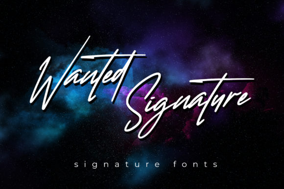 Wanted Signature Typeface for Modern Brand Identity