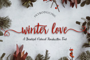 Winter Love: A Script Handwritten Typeface for Editorial Design